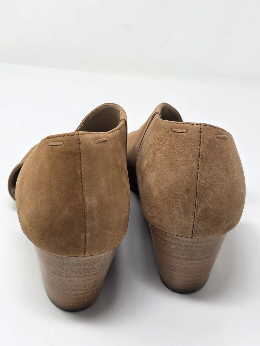 Eileen Fisher Fig d'Orsay peep toe tumbled nubuck shoes Size 9 Good Condition